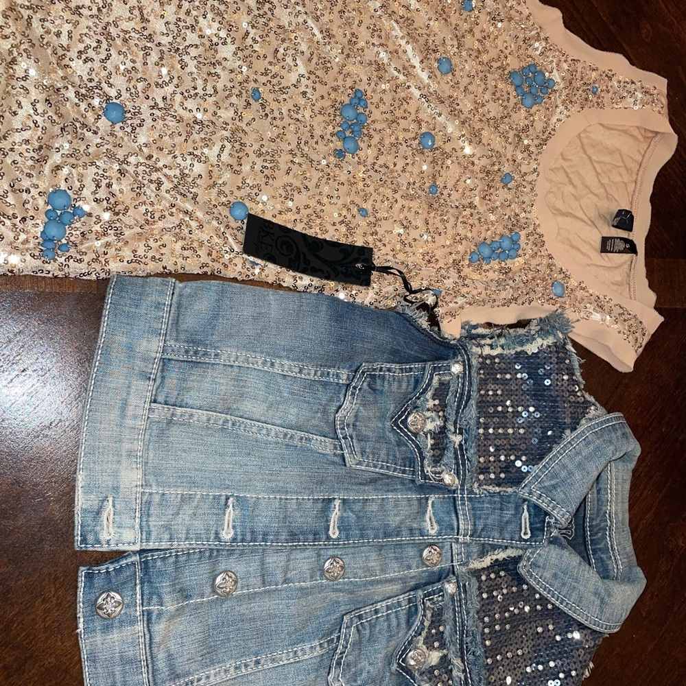 NWT miss me Jean best and NWT bke tank